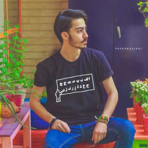 تیشرت با طرح حروف فارسی و ایرانی زِر نزن-ABCDEFuckoff Tshirt