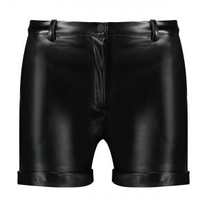 شلوارک چرم رش-Vegan leather rolled shorts