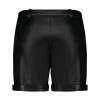 شلوارک چرم رش-Vegan leather rolled shorts