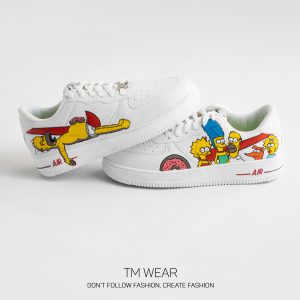 کفش ایرفورس کاستوم سیمپسون ها-The Simpsons airforce costume