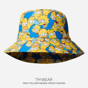 کلاه باکت هت طرح سیمپسون ها-Simpson bucket hat